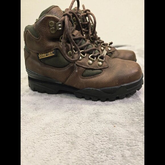 RedHead Bone Dry Boots Mens 7M Brown Leather Goretex Hiking I-1104 - Picture 10 of 16